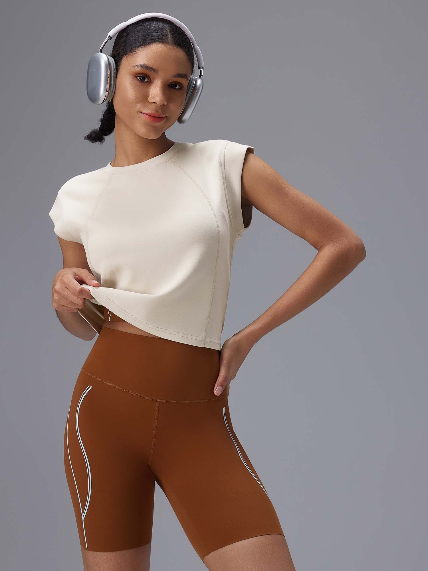 Cloud Touch Modal Mid-Length Sleeveless Tee - Image 7