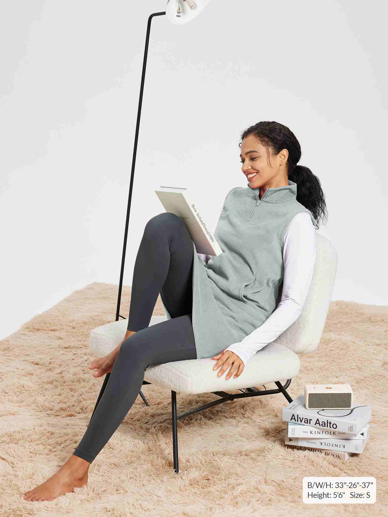 Outdoor Sleeveless Fleece Thermal Dress - Image 8