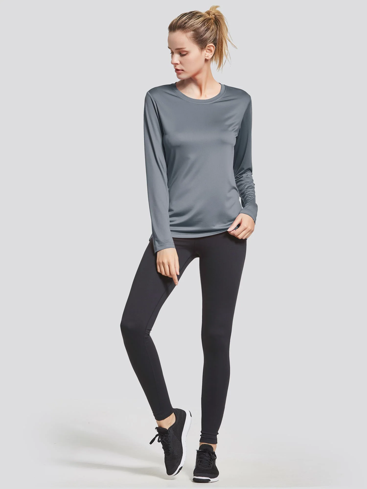 Women's UPF 50+ Long-Sleeve Quick-Dry Running Shirt - Image 54