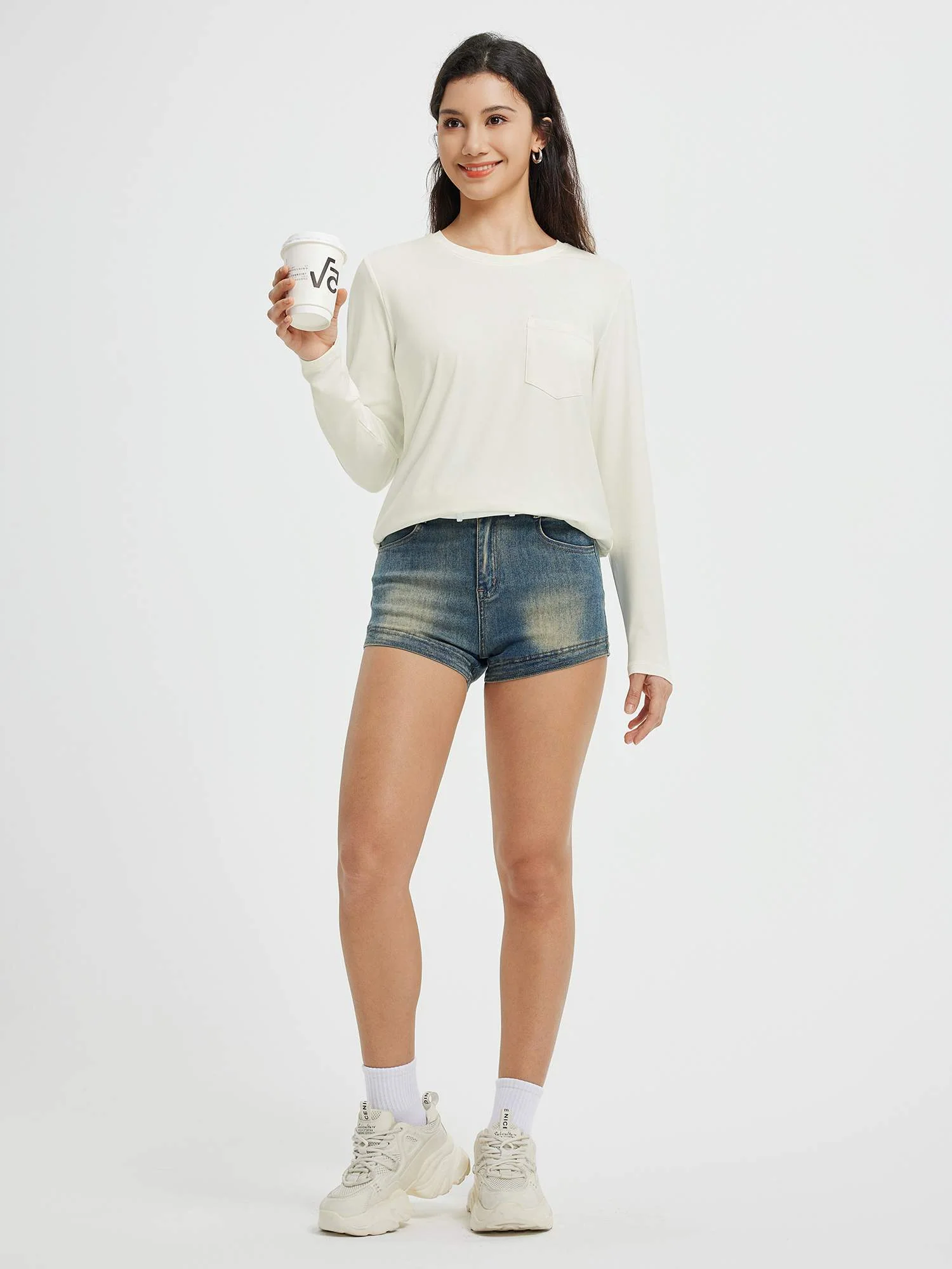 Running Crewneck Pocket Long-Sleeve Top - Image 6