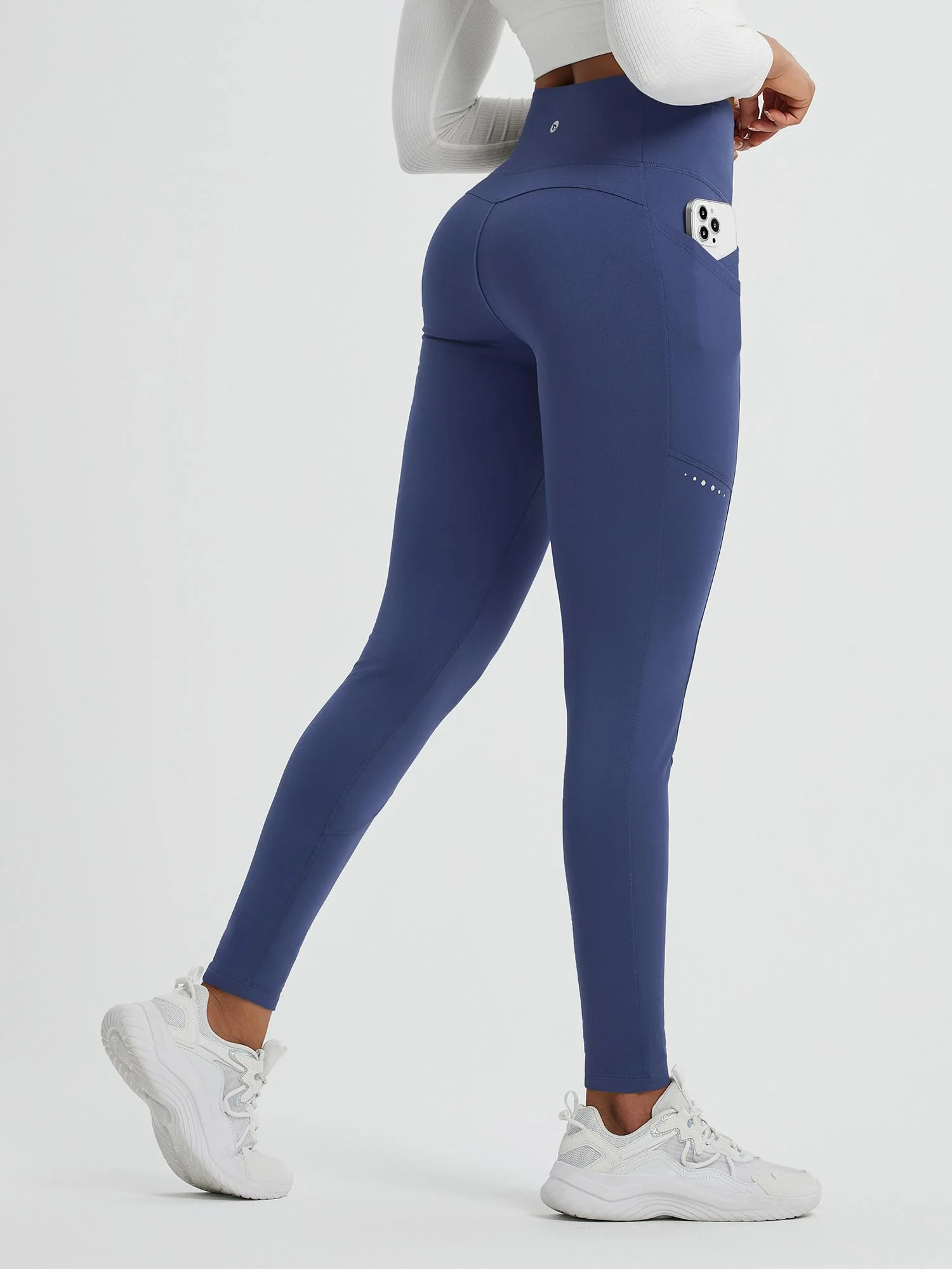 Running Cross Pocket Fleece Tight Leggings - Image 25