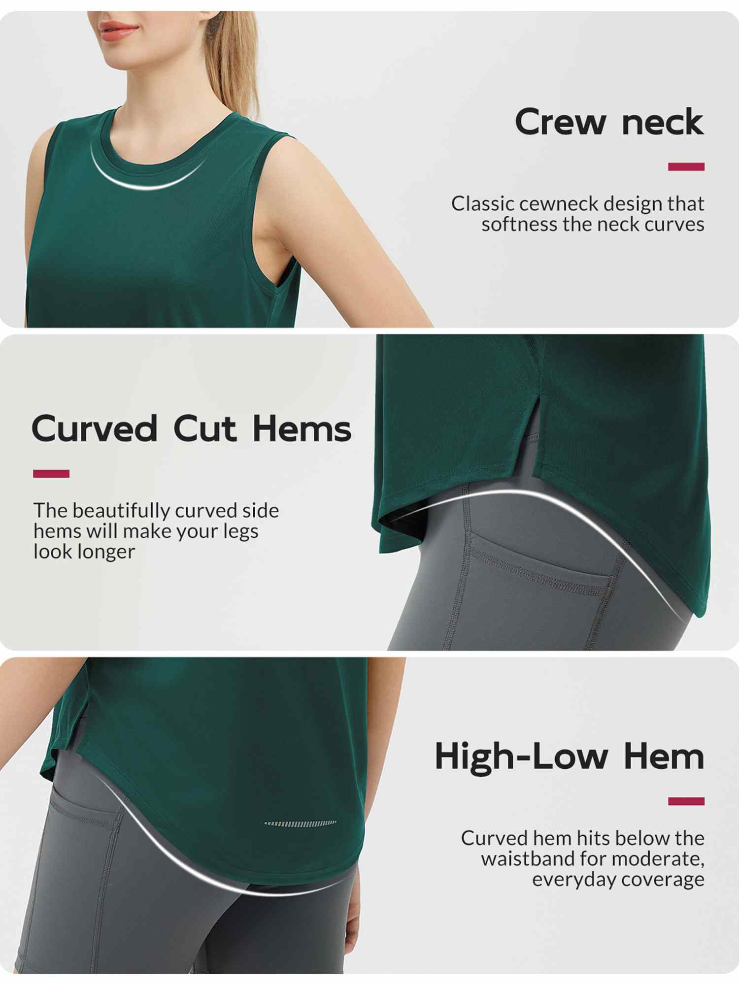 Women's Sleeveless Racerback Running Tank - Image 4