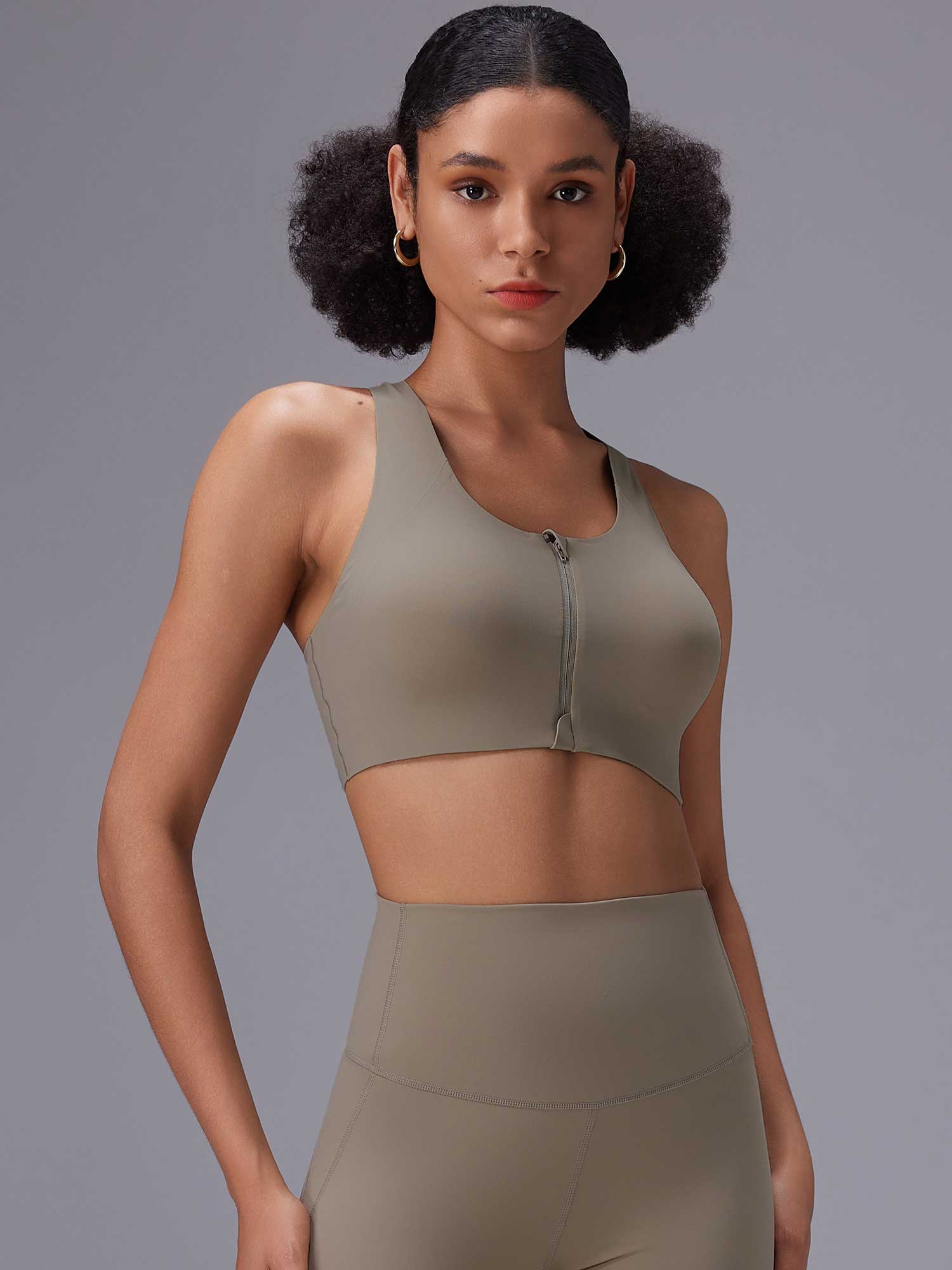 Front Zip Sports Bra - Image 25