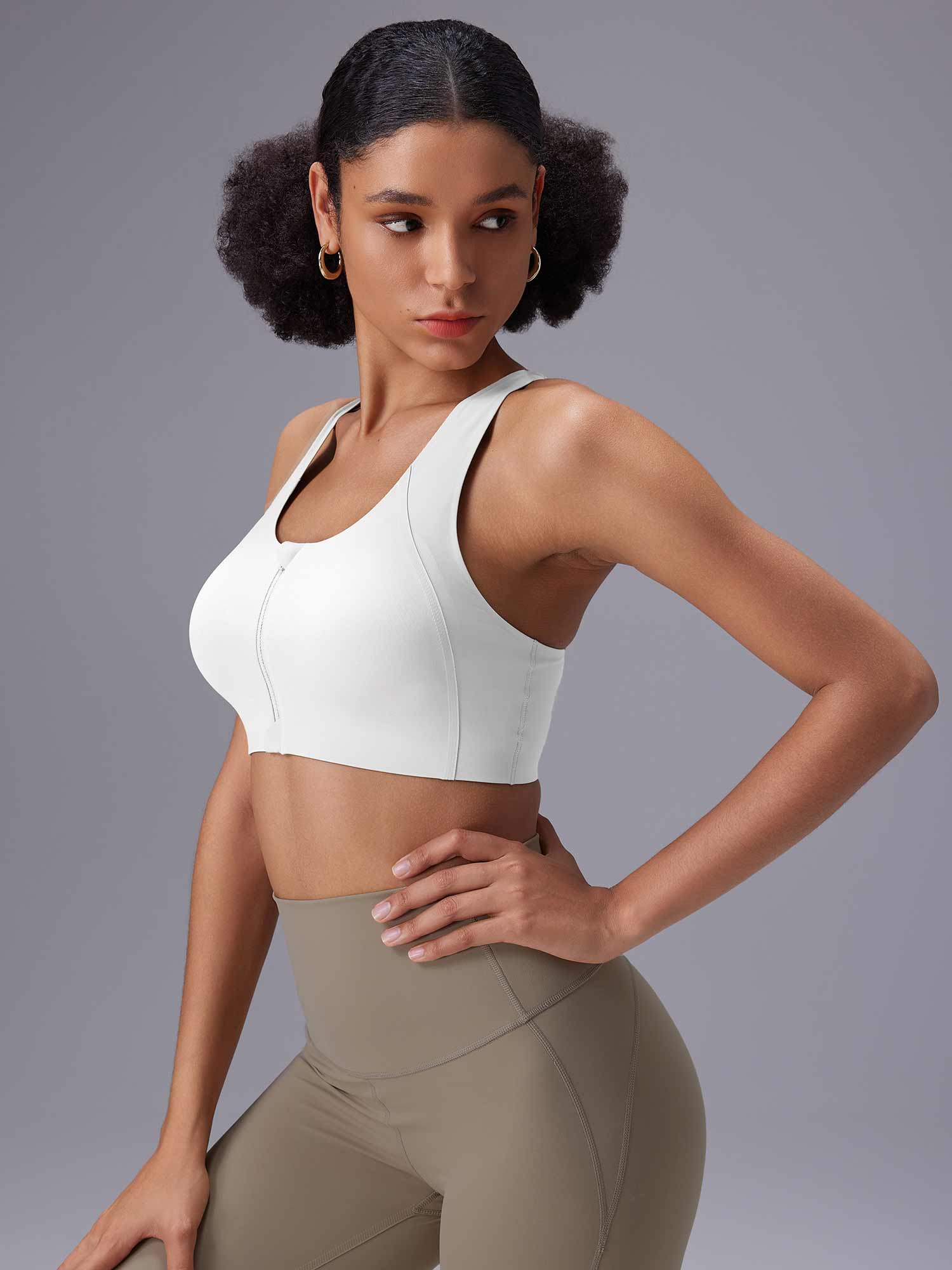 Front Zip Sports Bra - Image 5