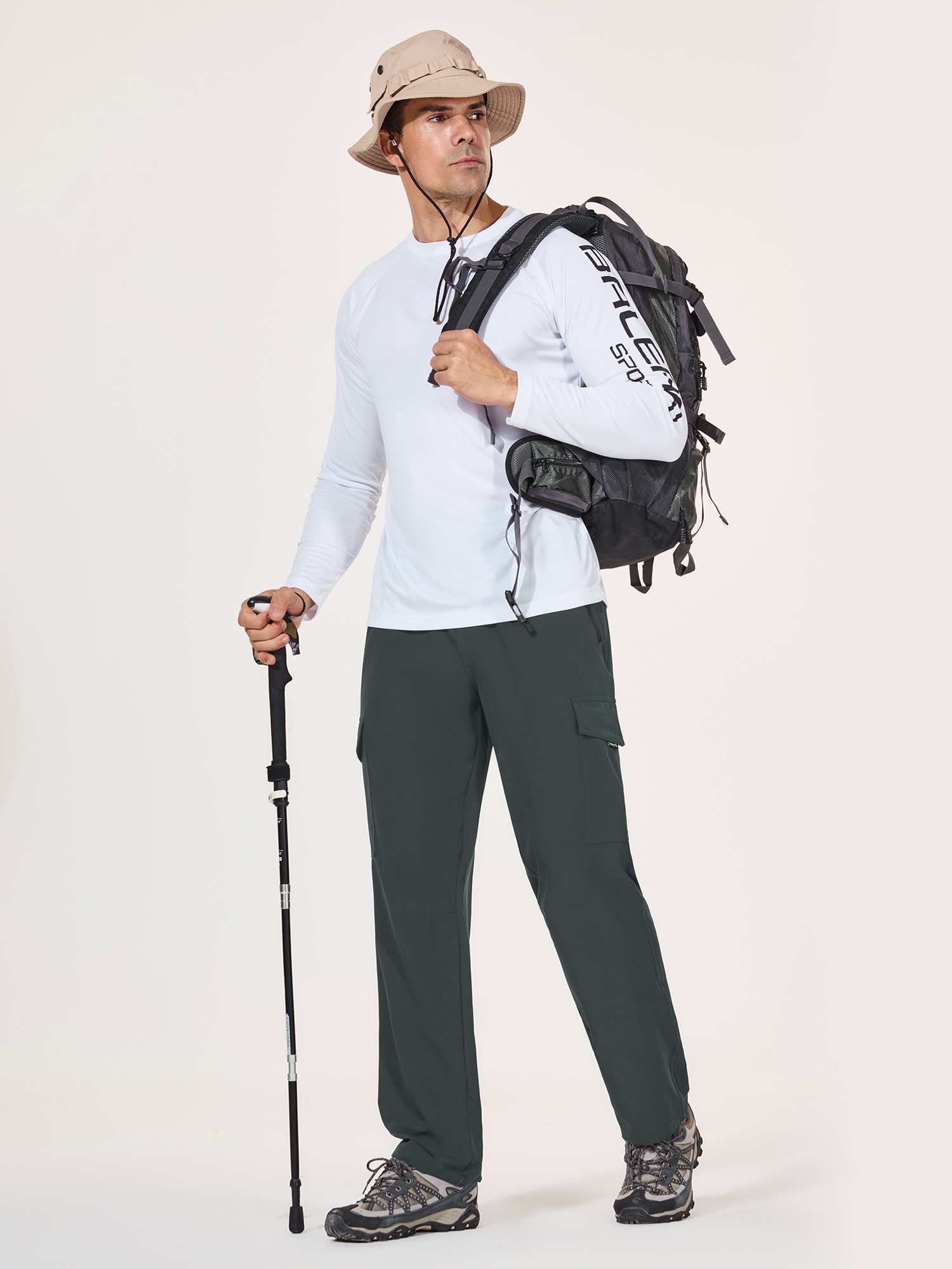 Men's UPF 50+ Quick-Dry Hiking Cargo Pants - Image 16