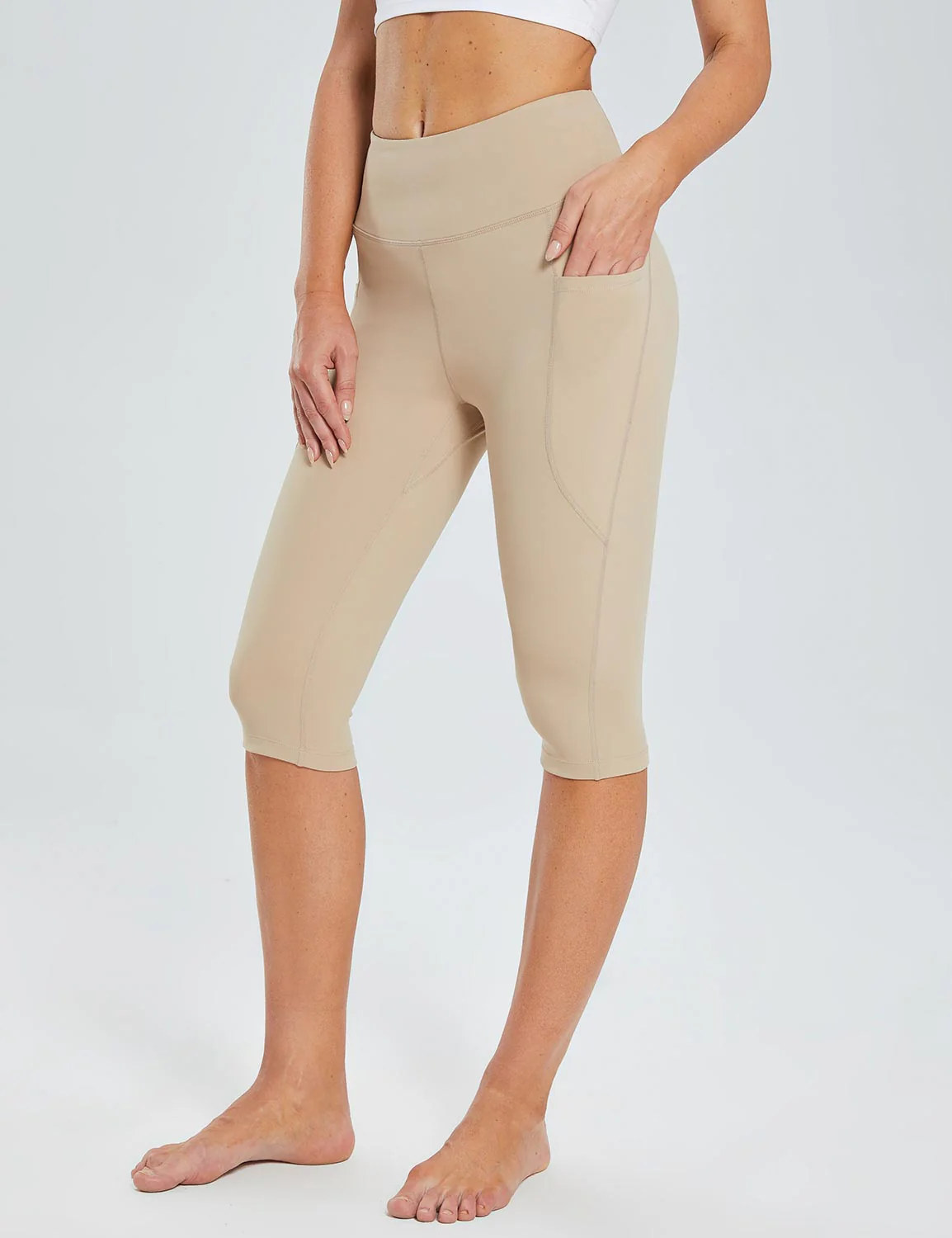 Laureate Women's Pocketed Yoga Capris - Image 24
