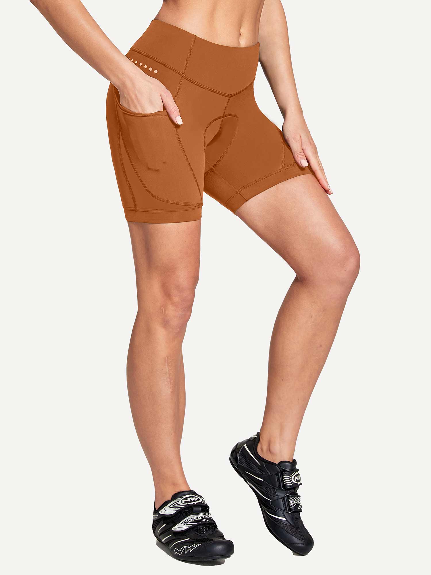 Women's V-Waist Cycling Shorts - Image 45