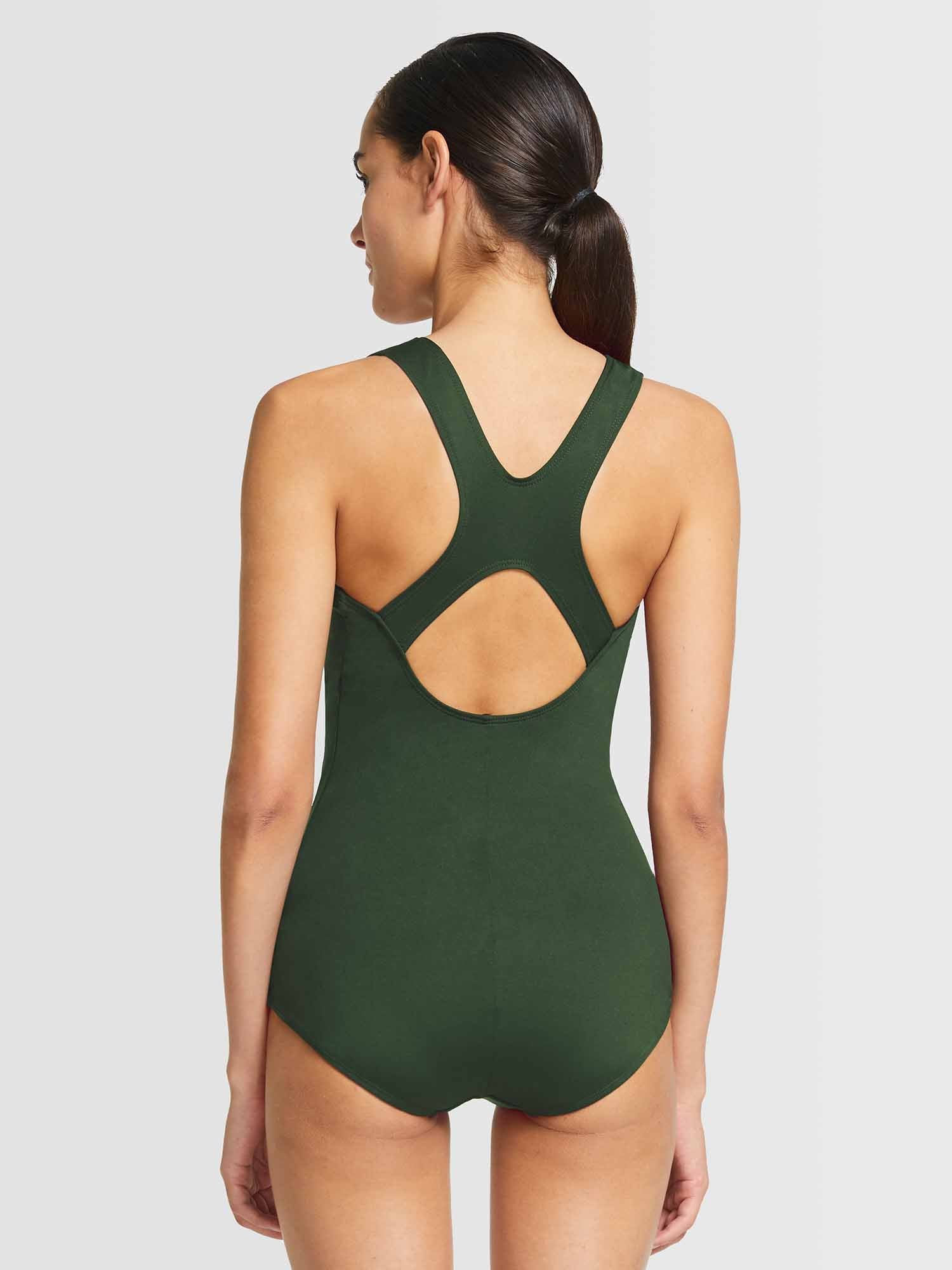 Women's Athletic Racerback One-Piece Swimsuit - Image 28