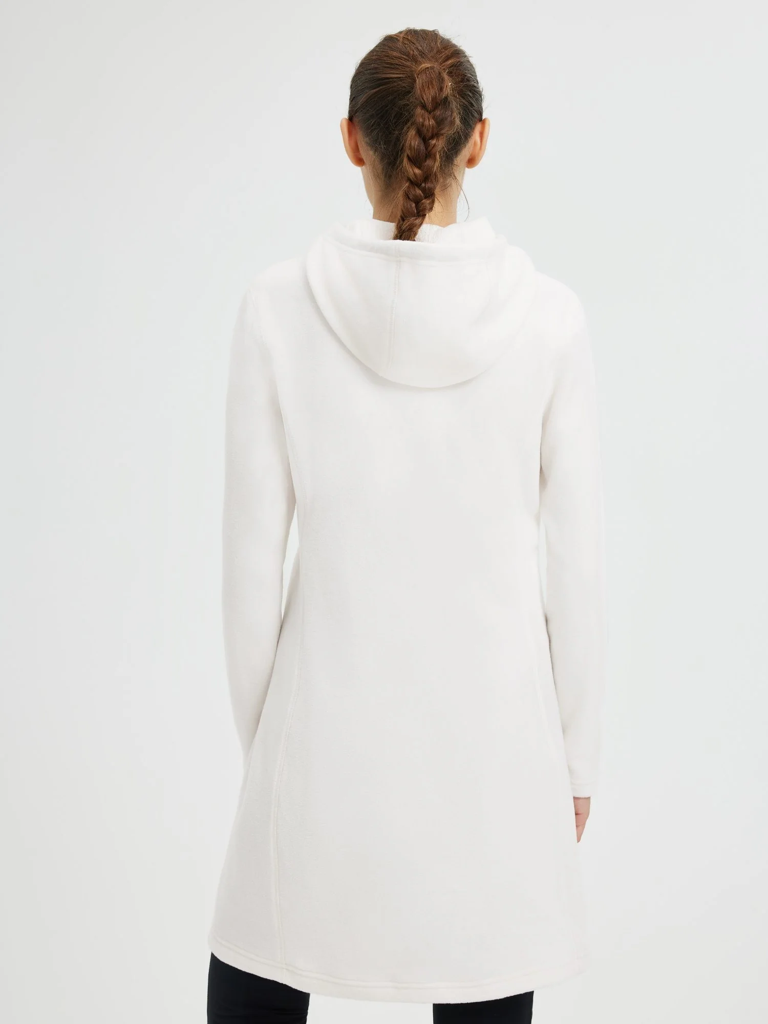 Women’s Outdoor Knit Hooded Fleece Dress - Image 16