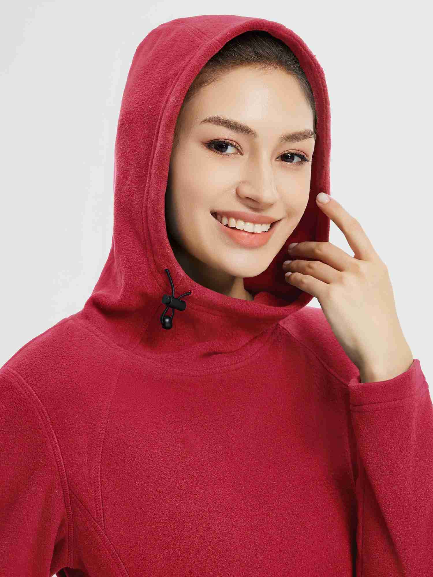 Women’s Outdoor Knit Hooded Fleece Dress - Image 2