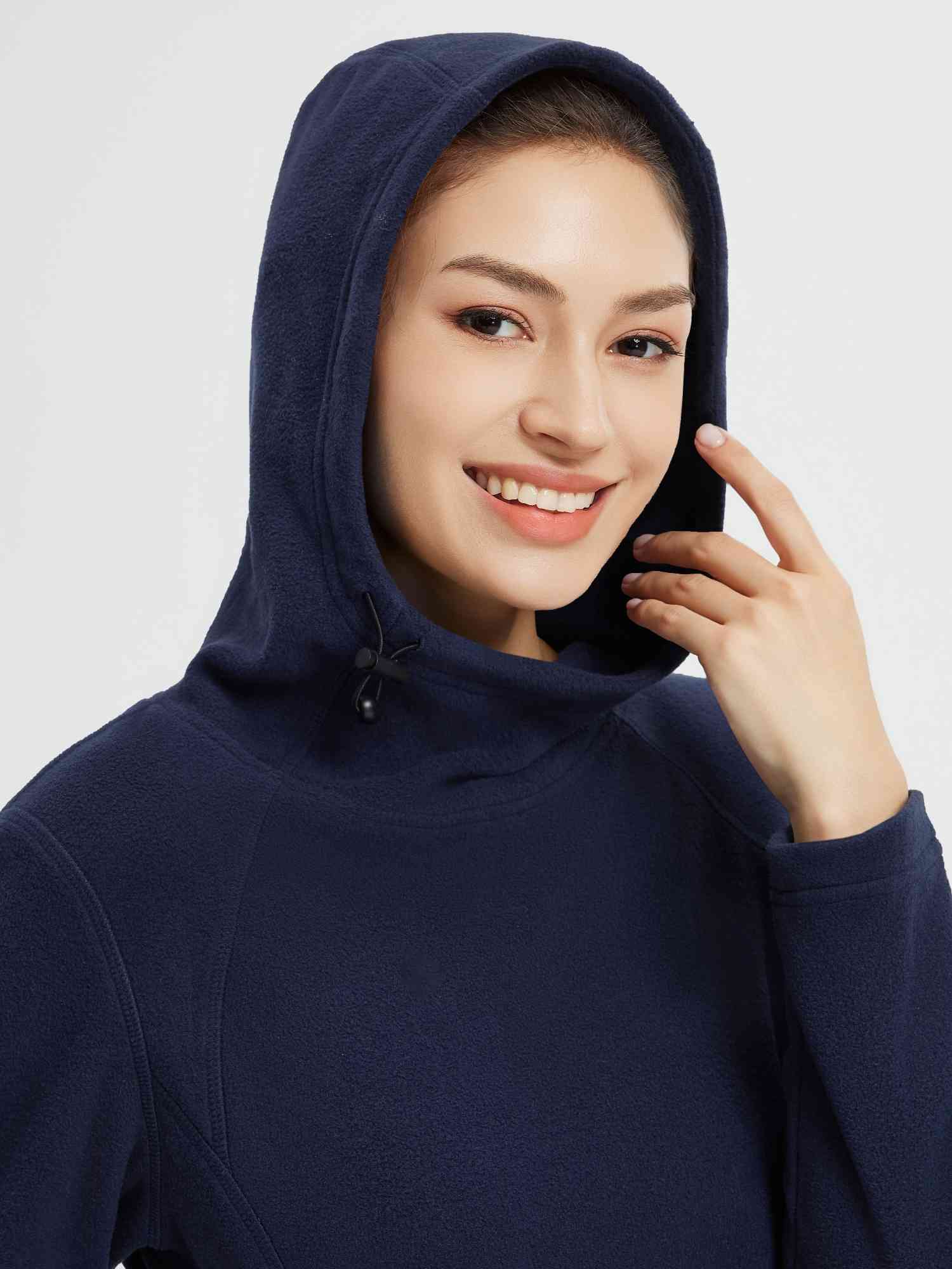 Women’s Outdoor Knit Hooded Fleece Dress - Image 23