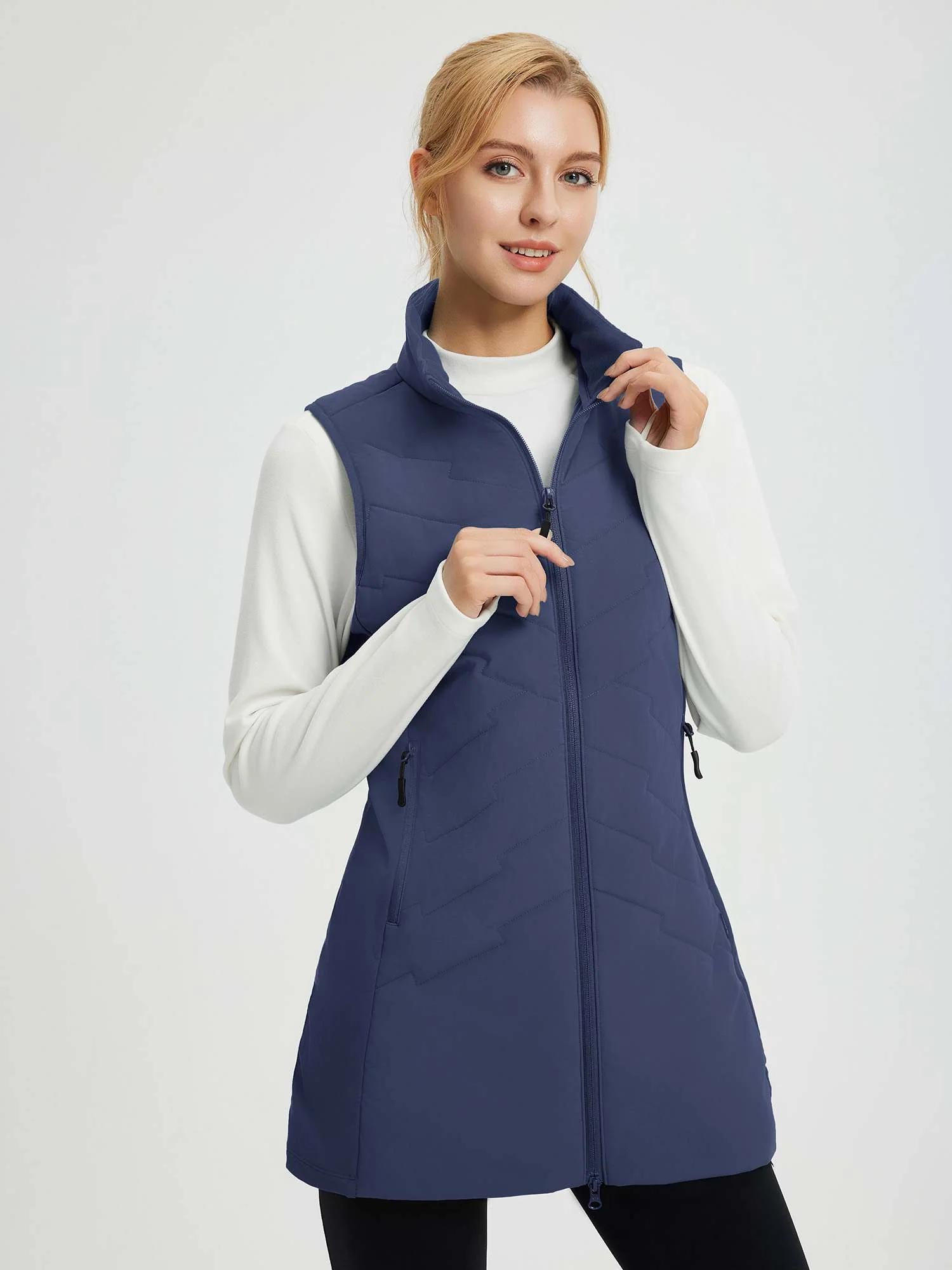 Women's Outdoor Mid-Length Woven Hiking Vest - Image 4