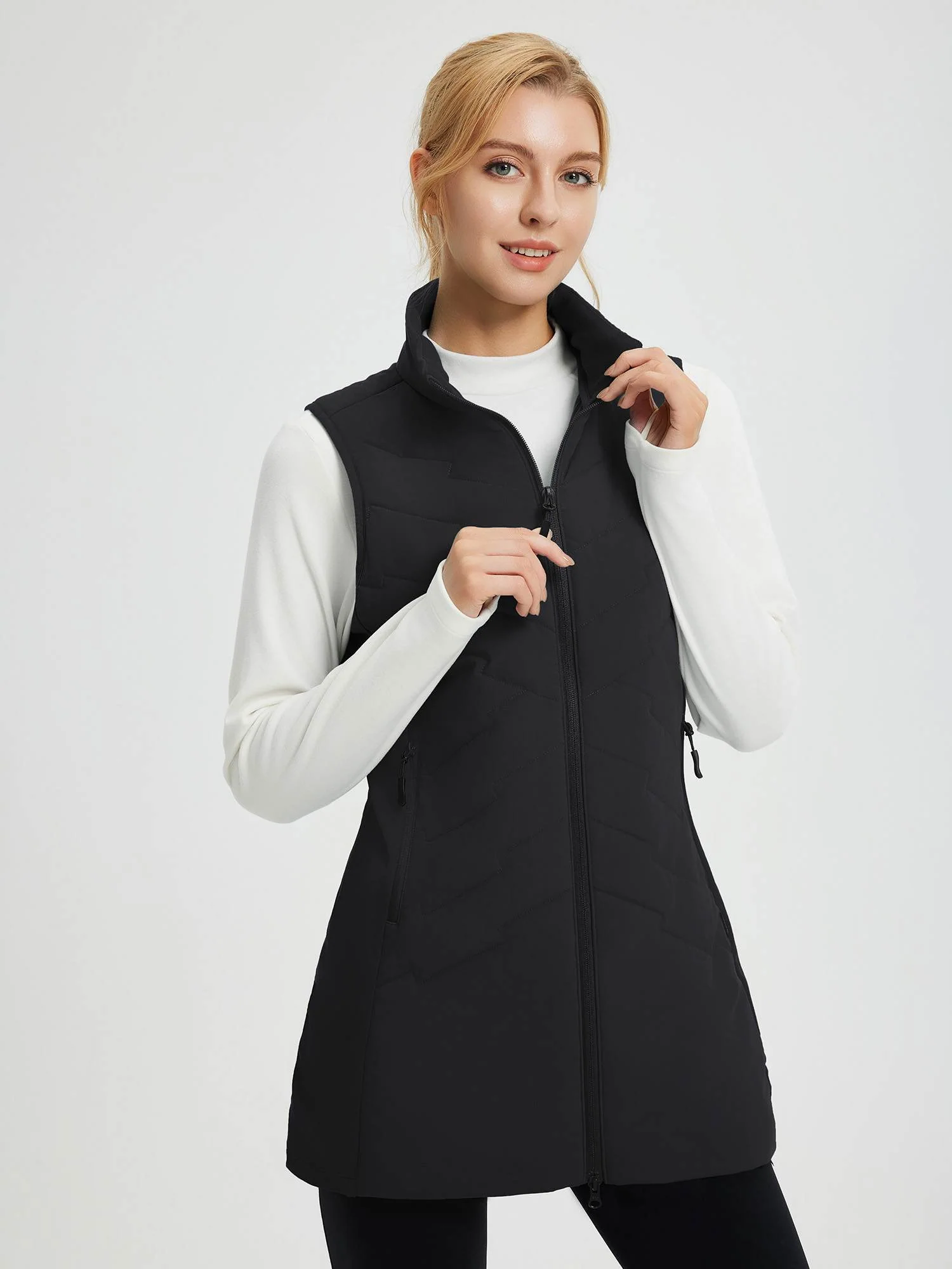 Women's Outdoor Mid-Length Woven Hiking Vest - Image 9