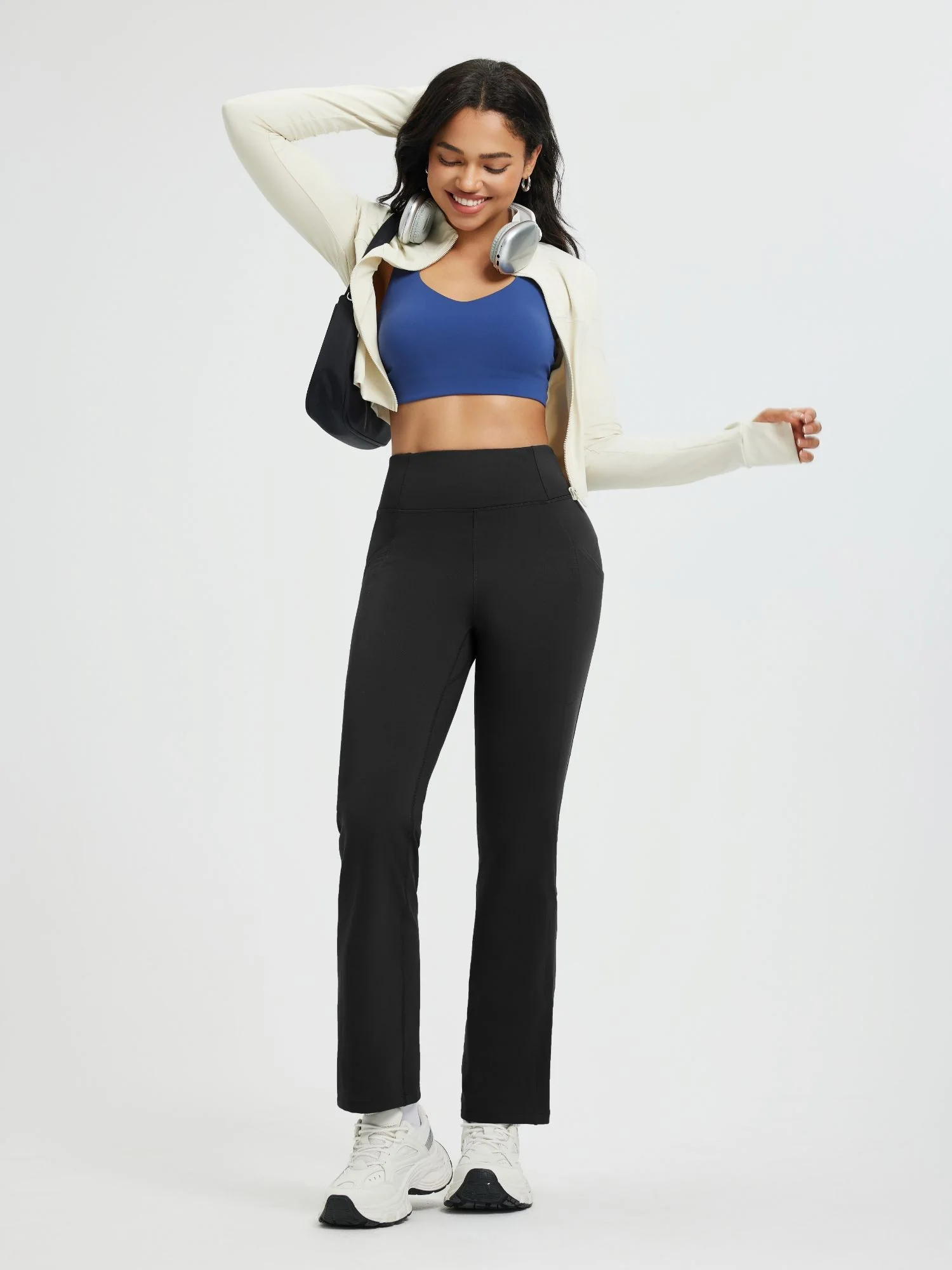 Women’s Running Boot-Cut Fleece Straight-Leg Pants - Image 30