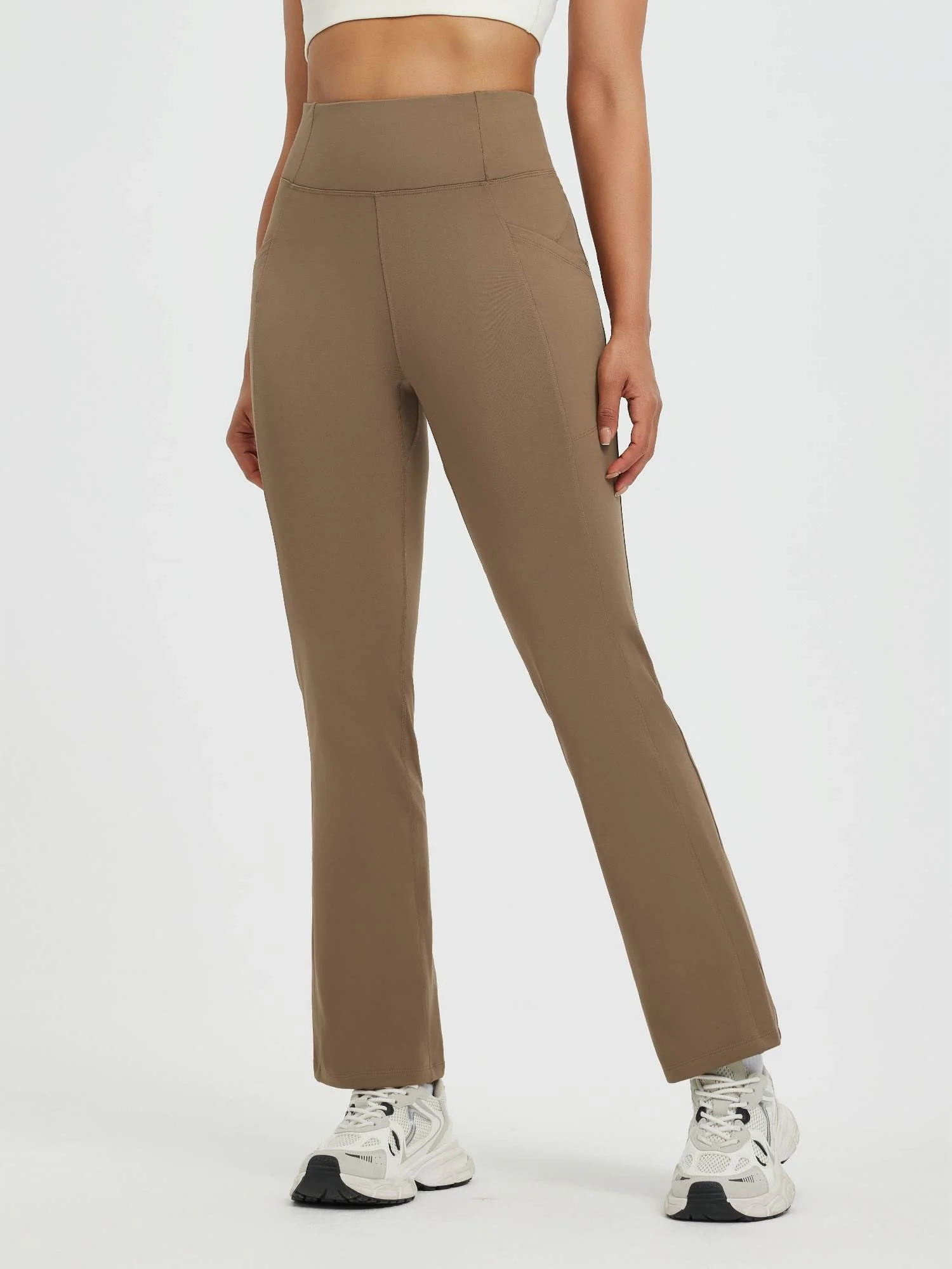 Women’s Running Boot-Cut Fleece Straight-Leg Pants - Image 7