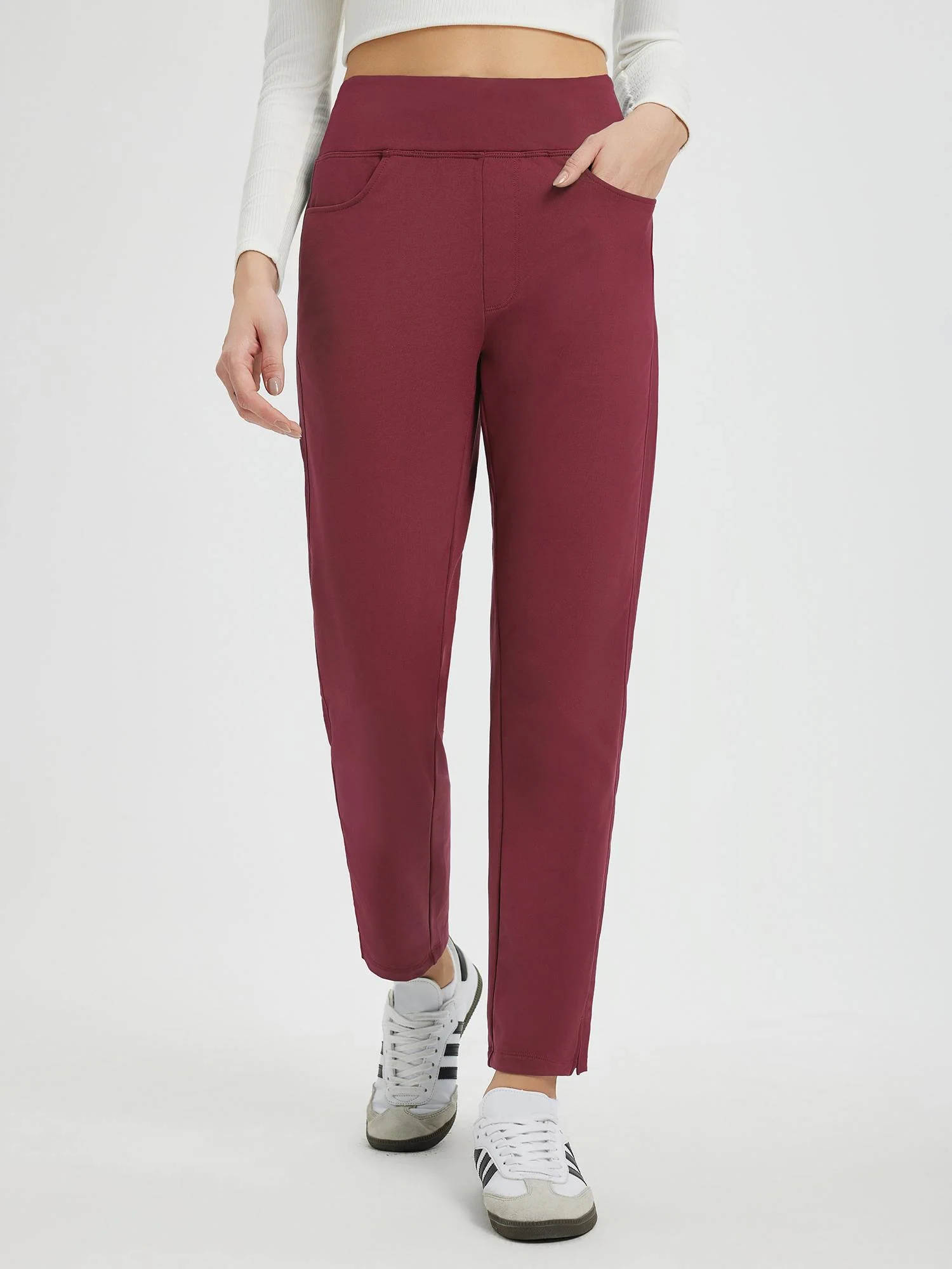 Running Flat-Waist Fleece Tapered Pants - Image 25