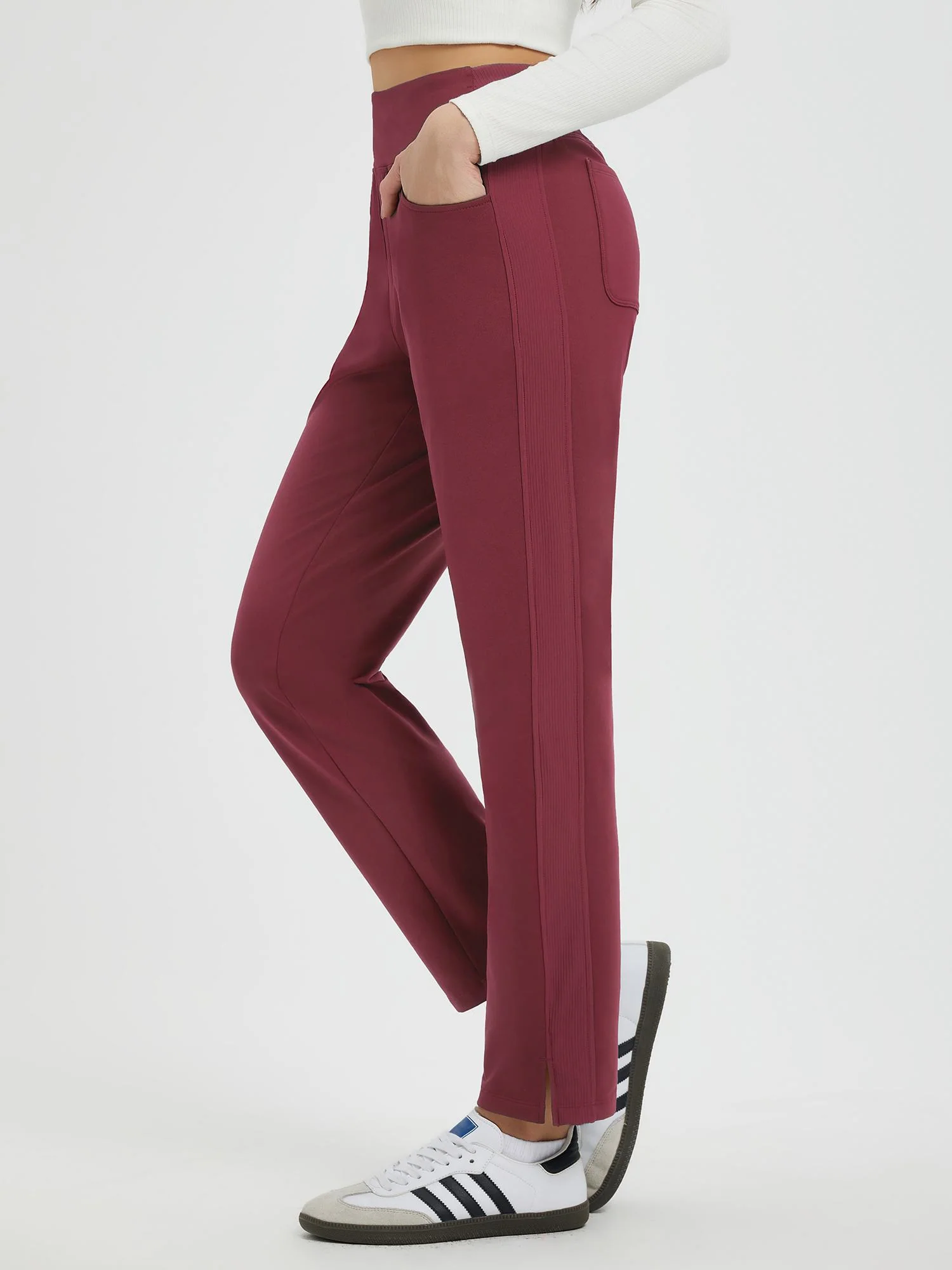 Running Flat-Waist Fleece Tapered Pants - Image 27