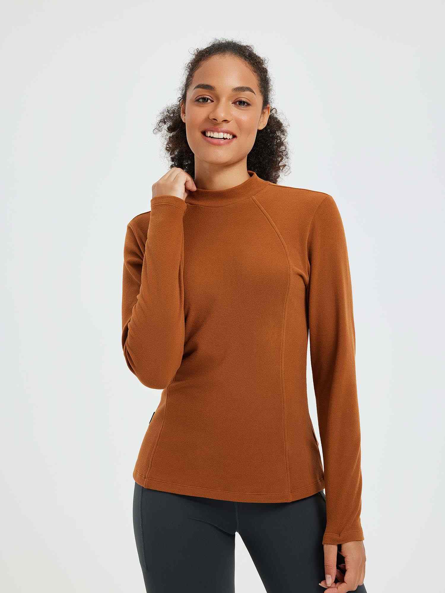 Running Half-Turtleneck Fleece Long-Sleeve T-Shirt - Image 7