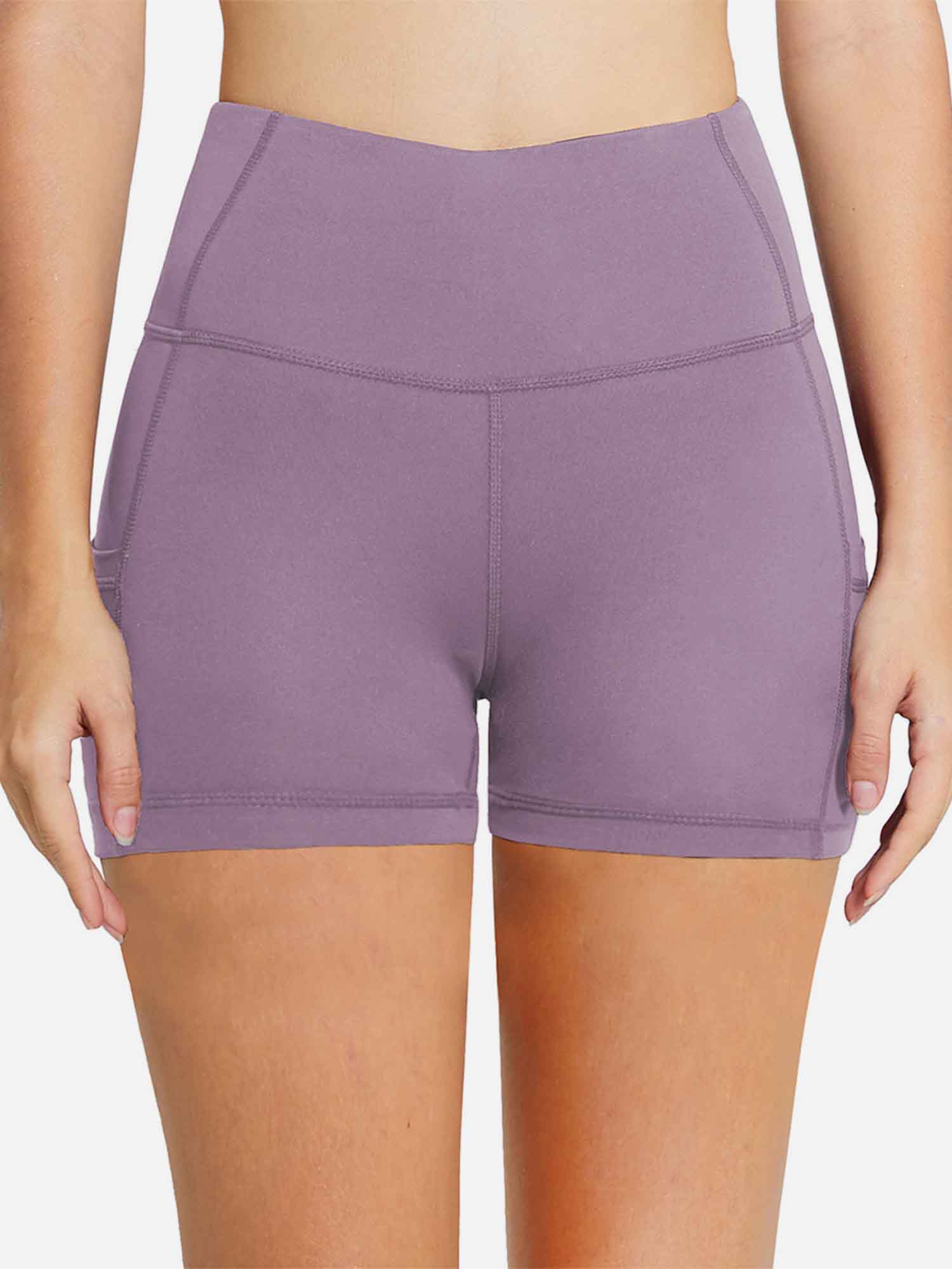 Women's 5" High-Waisted Compression Biker Shorts - Image 49