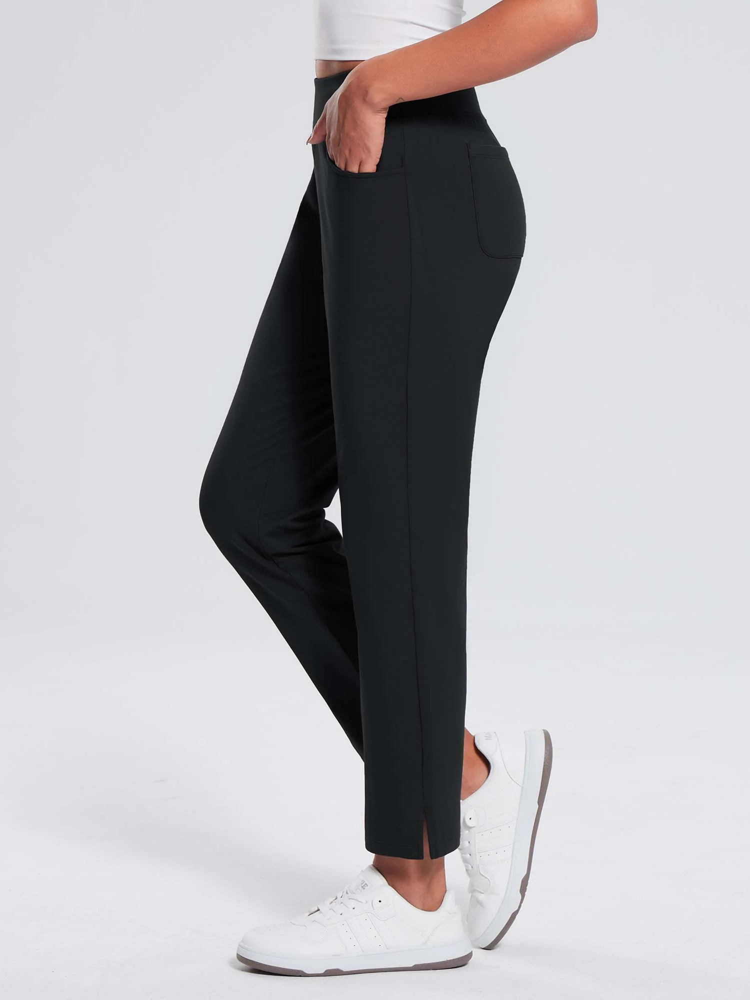 Women's Fleece-Lined Tapered Jogger Pants - Image 14
