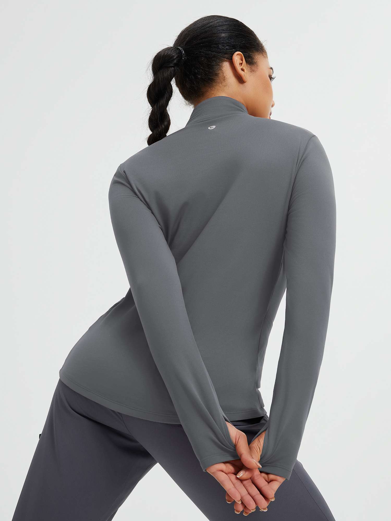 Women's Half-Snap Long-Sleeve Yoga Top - Image 15