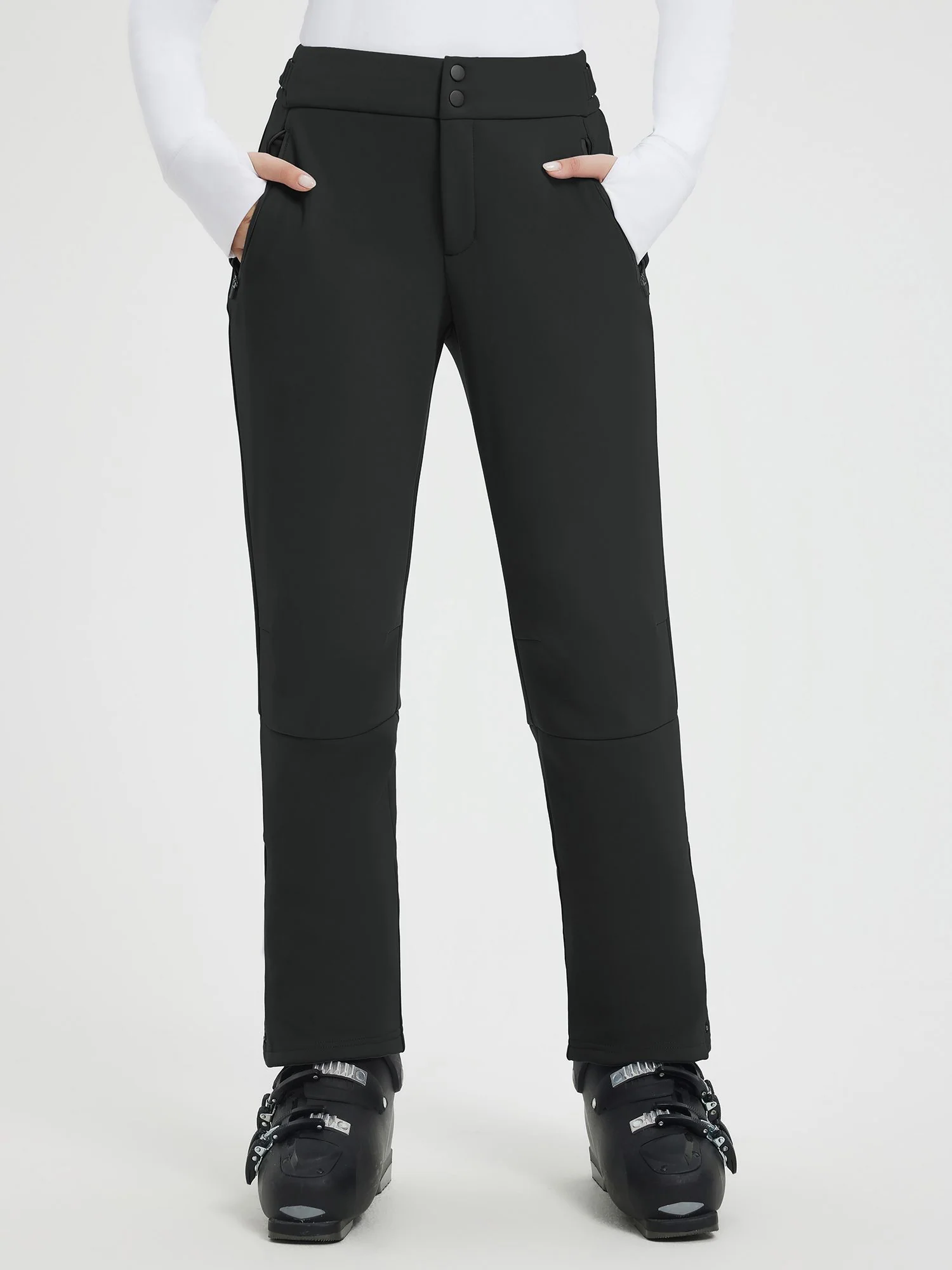 Knit Heavyweight Fleece Straight Ski Pants - Image 13