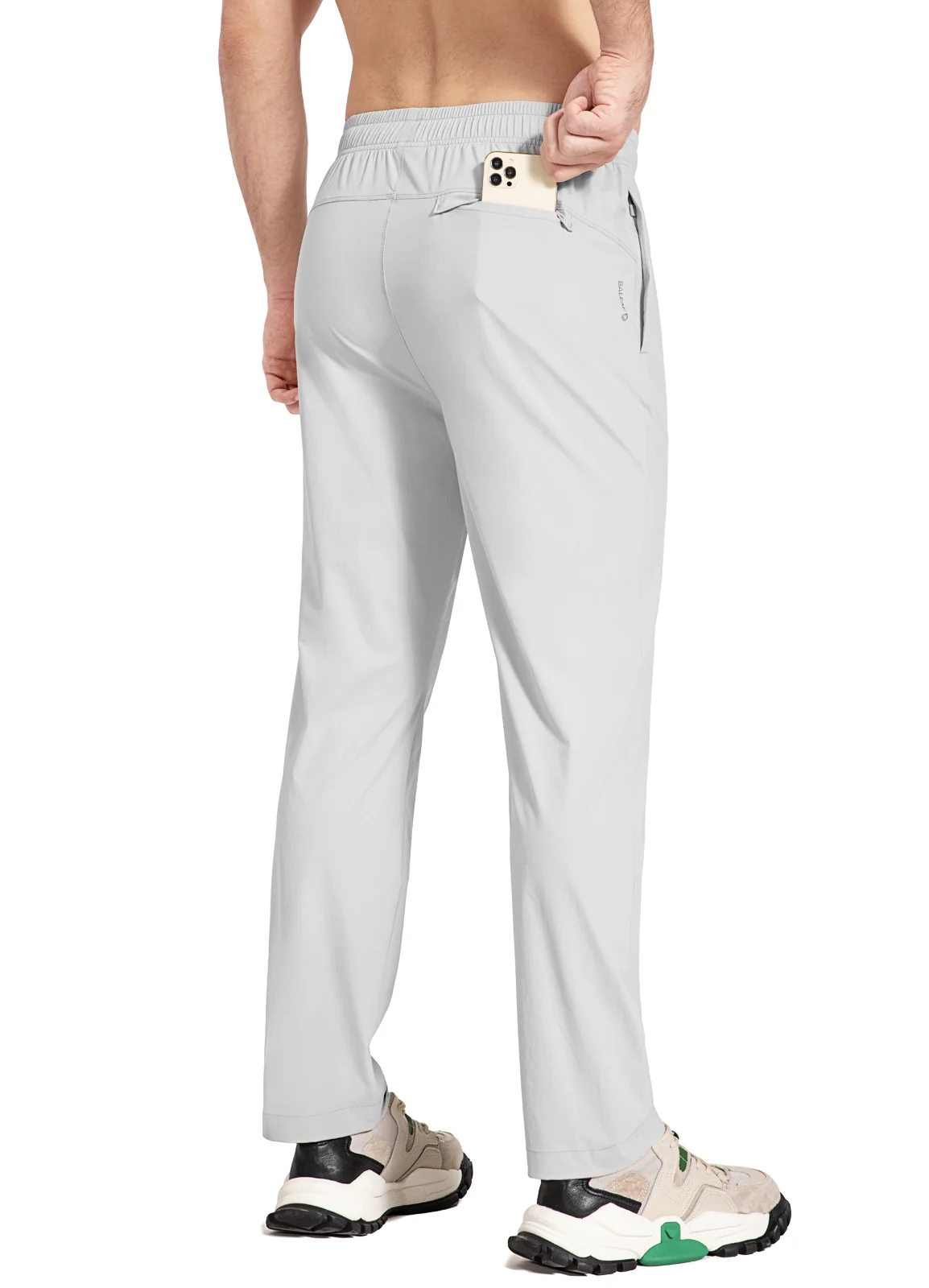 Men's Elastic-Waist Tapered Running Pants - Image 7