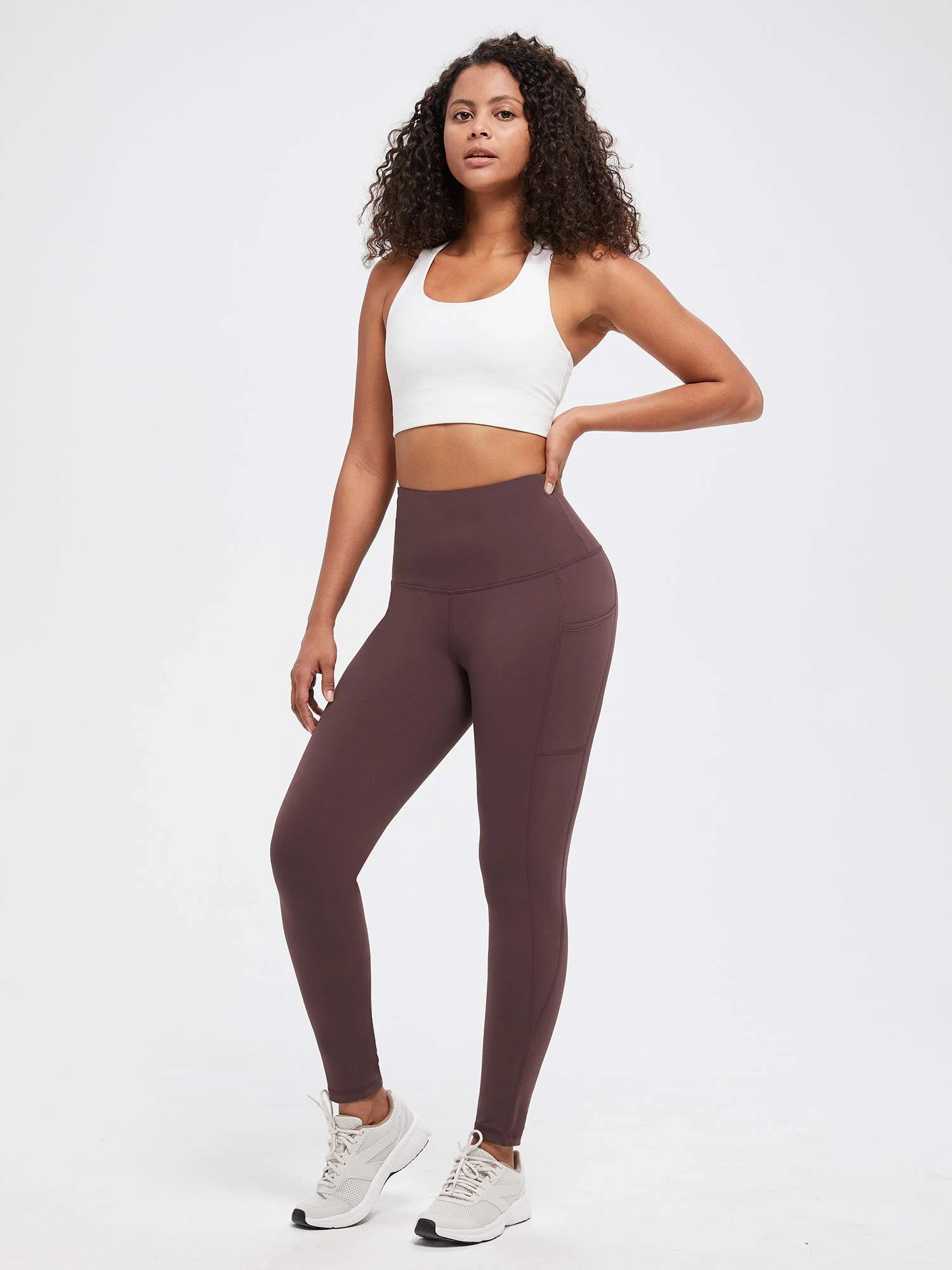 Yoga Brushed Fleece High Waisted Leggings - Image 73