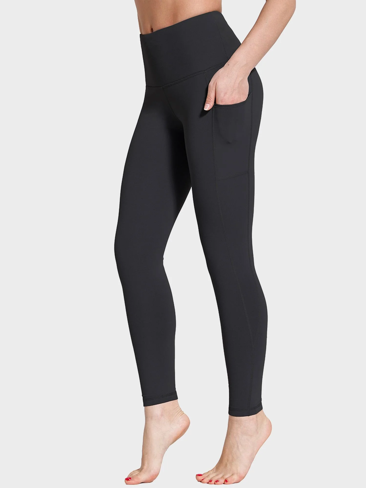 Yoga Brushed Fleece High Waisted Leggings - Image 8