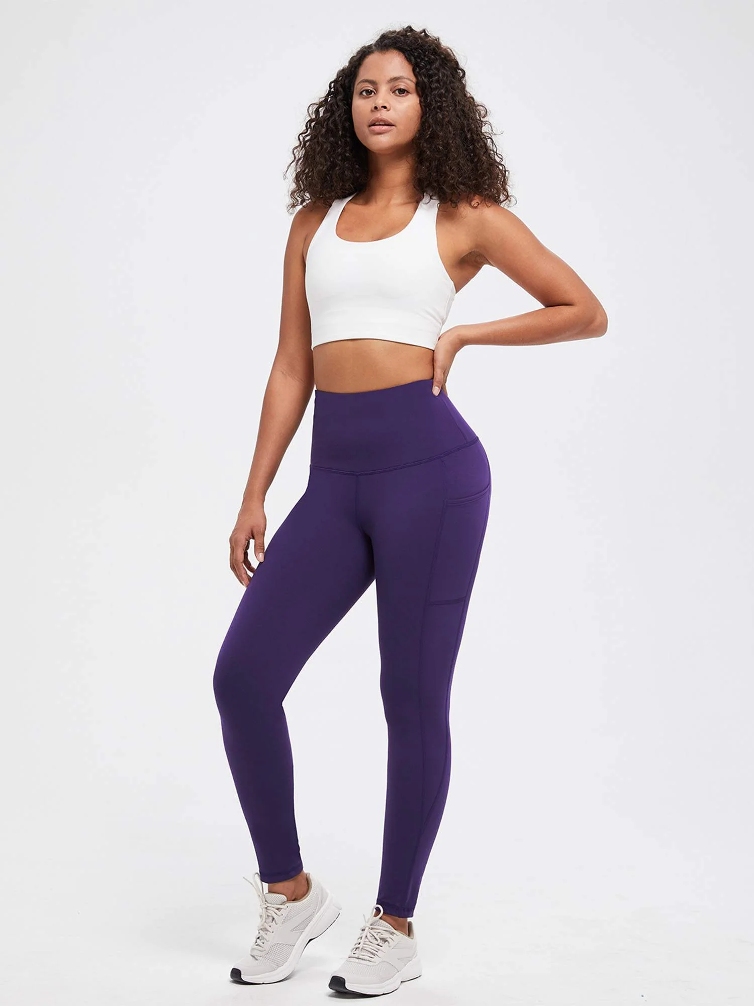 Yoga Brushed Fleece High Waisted Leggings - Image 83
