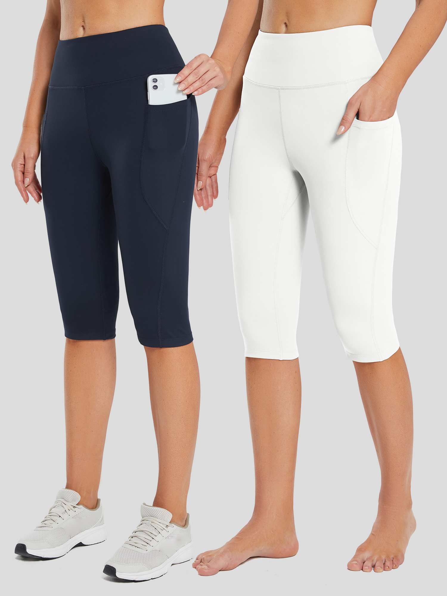 Women's High-Waisted Capris (2-Pack) - Image 2