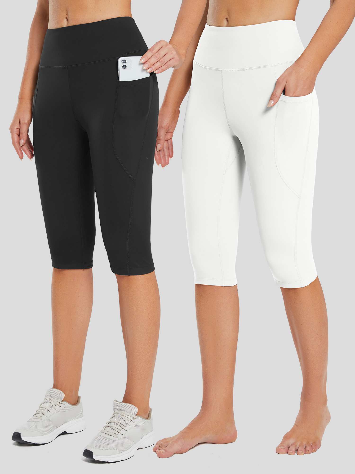 Women's High-Waisted Capris (2-Pack) - Image 3